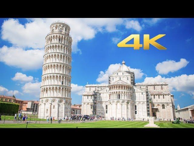 Leaning Tower of Pisa Italy Walking Tour 4K