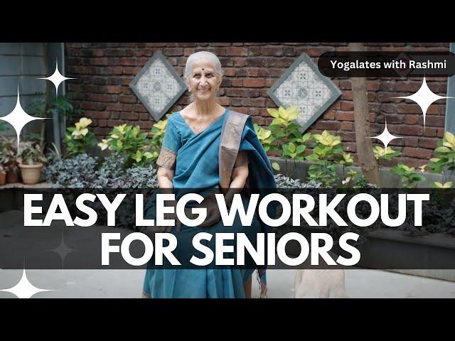 Easy Yoga for Senior Citizens | Seated Leg and Lower Body Workout | Yogalates with Rashmi