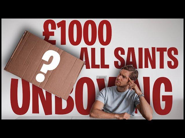 HUGE All Saints Clothing Haul & Unboxing | Menswear