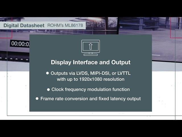 ROHM Semiconductor | ML86178 Controller IC | Datasheet Video