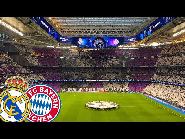 Champions League Anthem at THE Bernabéu Real Madrid v Bayern Munich Estadio Santiago Bernabéu 4K