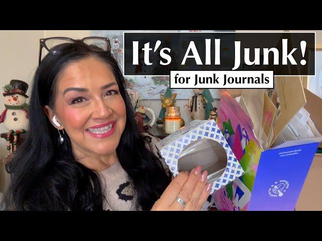 What Will You Do With All That JUNK?  Creative DIY Junk Journal Supplies - Upcycle Junk