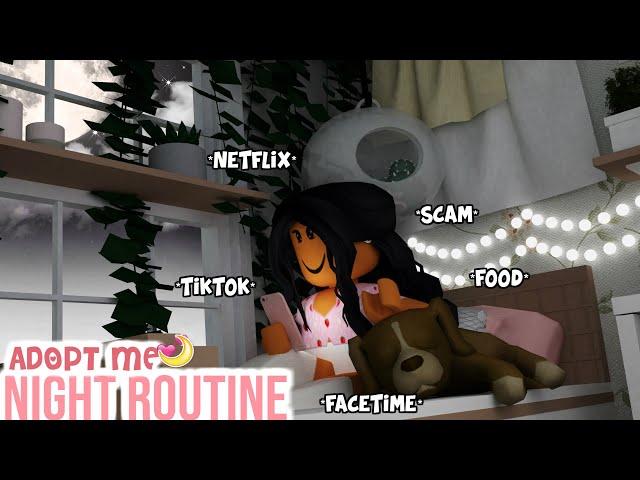 My NightTime Routine in Adopt Me with PET! | ROLEPLAY