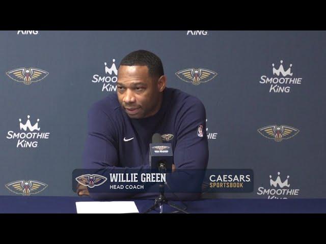 Willie Green Postgame Interview | Pelicans vs. Kings 12/12/24