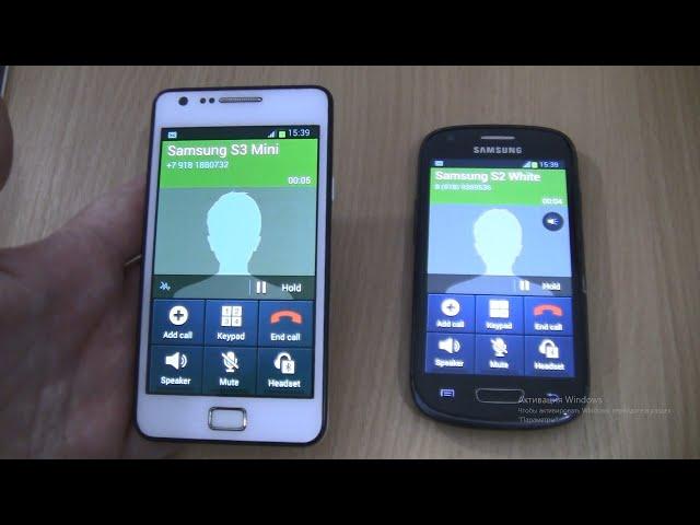 Over the Horizon Incoming call & Outgoing call at the Same Time  Samsung Galaxy  S3 MINI VE+S2 White