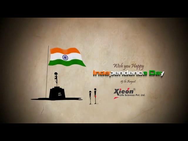 Independence Day Wish by Xieon Life Sciences Pvt Ltd. | www.xieonlife.com