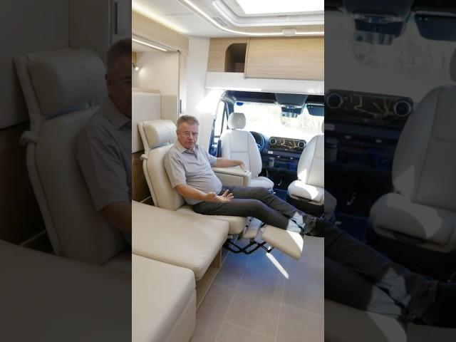 Residential Bathroom, Galley, Pop-Up TV, Power Reclining Chairs #leisurevans #automobile #luxury