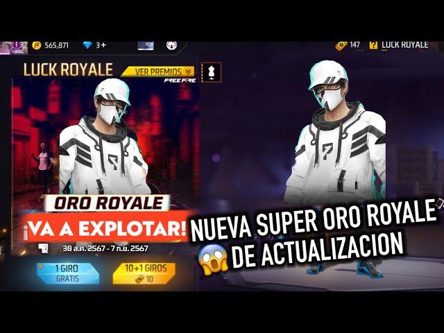 ESTA ES LA NUEVA ORO ROYALE GRATIS en FREE FIRE LATAM  *nueva skin gratis de oro ff latam*