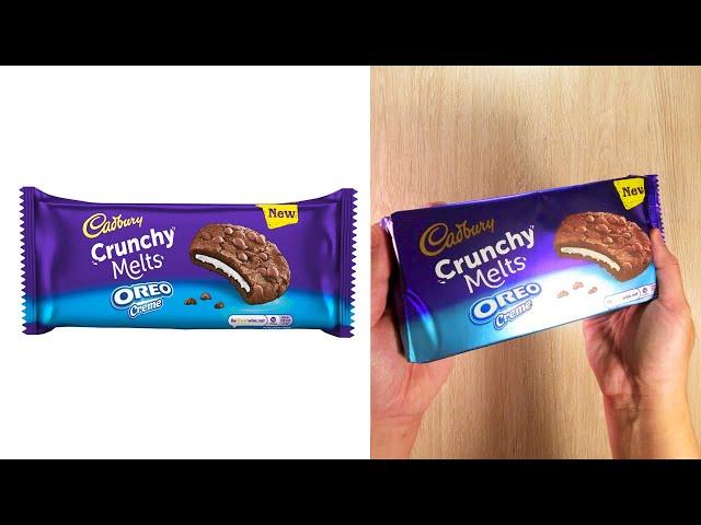 NEW Cadbury Crunchy Melts Oreo Creme Chocolate Chip Cookies Unboxing & Unpacking | Made in France