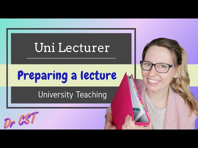 UNIVERSITY LECTURER | Preparing a lecture series, getting ready to teach class - uni module prep!