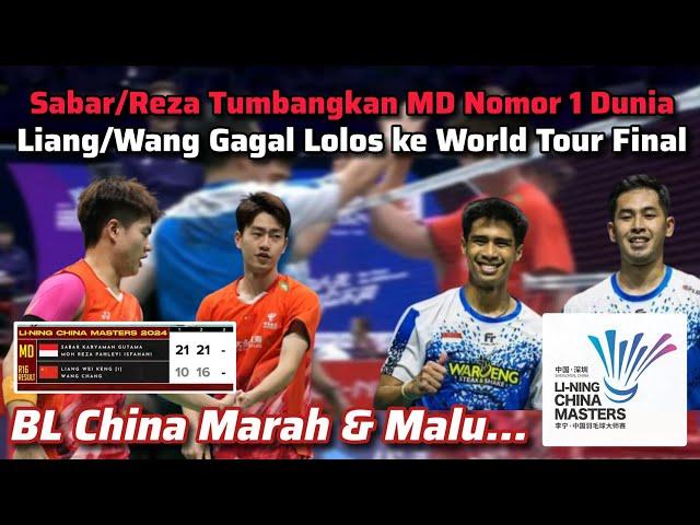 Komentar BL China yang Marah MD Nomor 1 Dunia Liang/Wang Kalah Dari Sabar/Reza di R2 China Masters