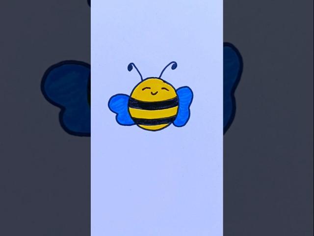 how to draw easy Honey Bee  #drawing #easydrawing #1498