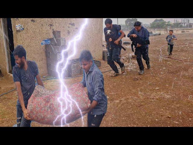 "Rain, Shelter Destruction, Seeking Refuge in Neighbor's House: A Documentary"