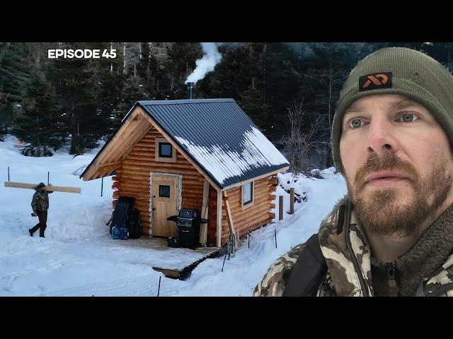 Winter Storm Struggles |EP45| Log Cabin Build on Off-Grid Homestead