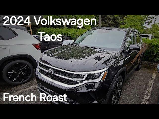 2024 Volkswagen Taos Highline Deep Black with French Roast Interior