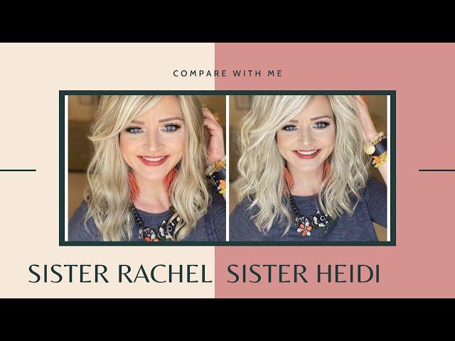 Wig Sister Comparison of Jon Renau Rachel and Heidi in the shade Palm Springs Blonde!