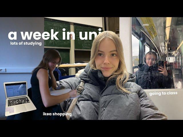 university in brussels vlog | going to classes, lots of studying and shopping