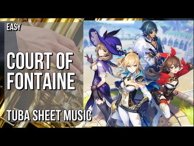 Tuba Sheet Music: How to play Court of Fontaine (Genshin Impact) by Hoyo Mix