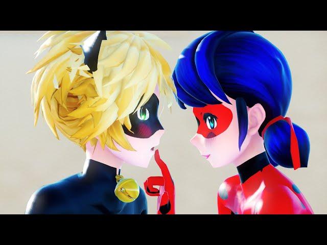 【MMD Miraculous】Kiss Me【Ladybug×Chat Noir】【60fps】