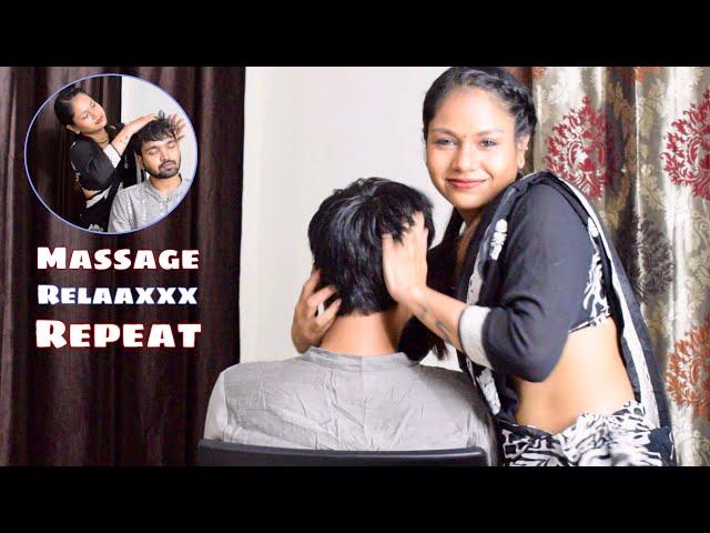 The Best Indian Head & Upper Body Massage By Aishwarya | ASMR | PureMassage @Icecinnamon