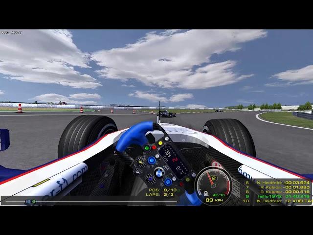 rFactor on Linux (Wine/D9VK) - BMW Sauber F1 2007 in Nurburgring