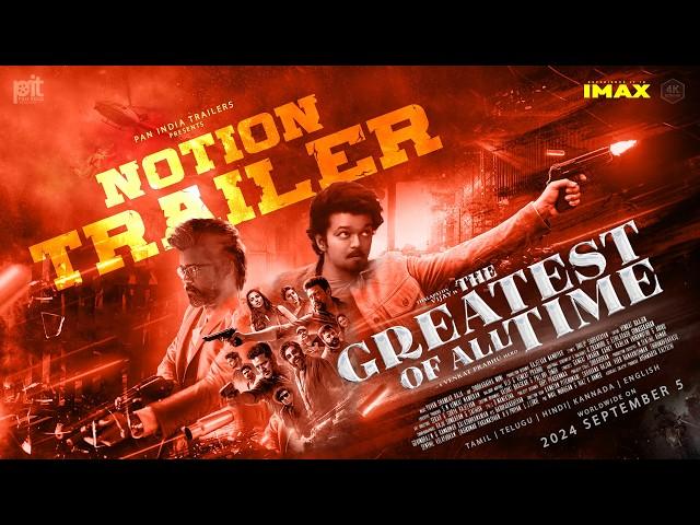 The G.O.A.T - Notion Trailer 2 | Thalapathy Vijay | Prabhu Deva | Prasanth | Sneha | Venkat Prabhu