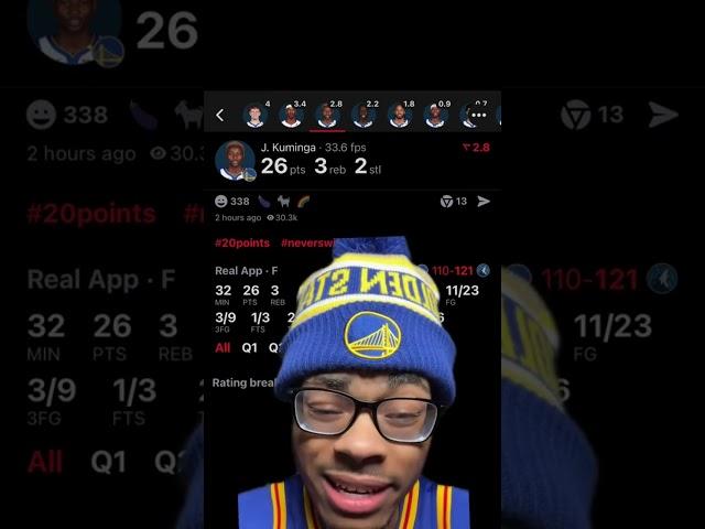 Cutoffnate reacts to his warriors season coming to a end against the Timberwolves