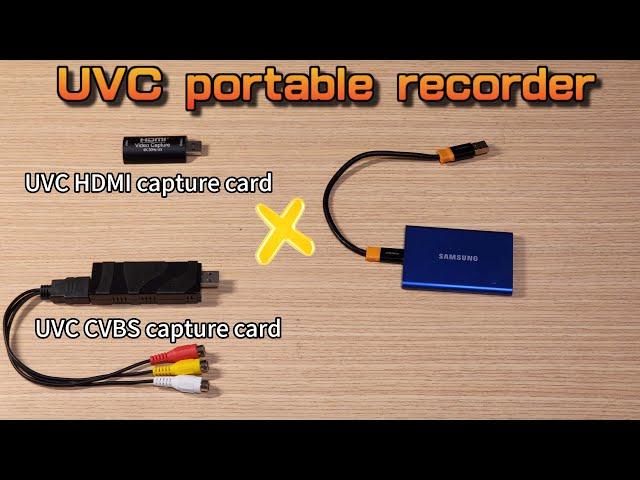 UVC DVR! Turn UVC capture card into portable DVR recorder!!