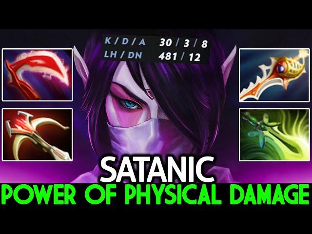 SATANIC [Templar Assassin] Full Physical Build No Mercy 30 Kills Dota 2