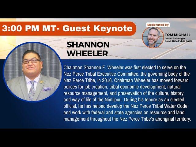 Guest speaker: Chairman Shannon Wheeler