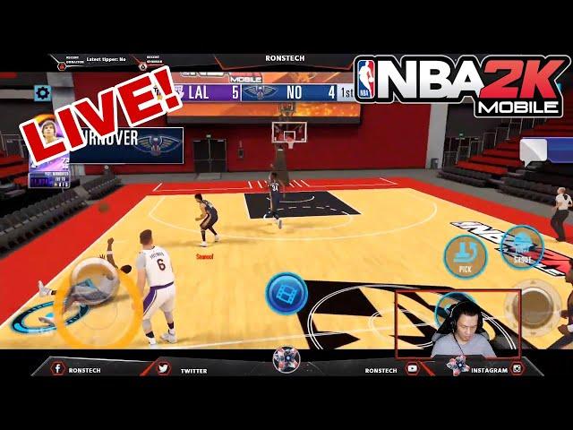 RONSTECH LIVE!! NBA 2K MOBILE NEW TRICKSHOT