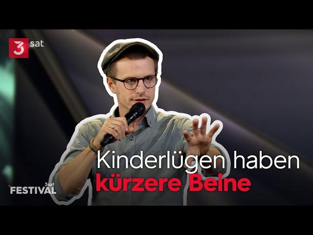 Hast du die Wand rot angemalt? Moritz Neumeier über die Lügen seiner Kinder | 3satFestival