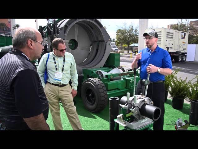 Fusing 6" pipe with the McElroy® Pit Bull® 26 fusion machine - CONEXPO/CON-AGG 2014