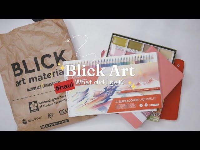 My Blick Art Haul | New Art Supplies To Try This Year of 2025