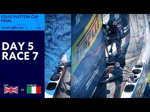 BOAT DRAMA! | Louis Vuitton Cup Final Race 7 | INEOS Britannia vs. Luna Rossa Prada Pirelli