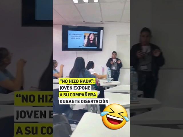 Joven EXPONE a su COMPAÑERA | #broma #humor #comedia