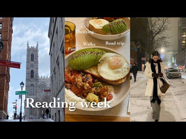 reading week                                                     (I did not read)