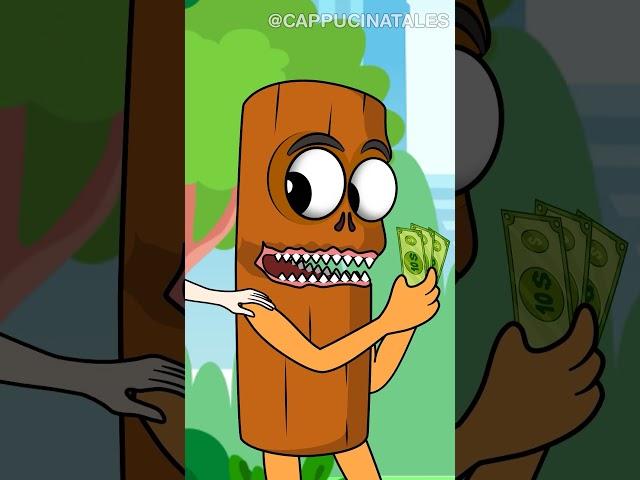 The Orange and the Three Cups Game - Italian Brainrot | Cappucina Animation #animation #brainrot
