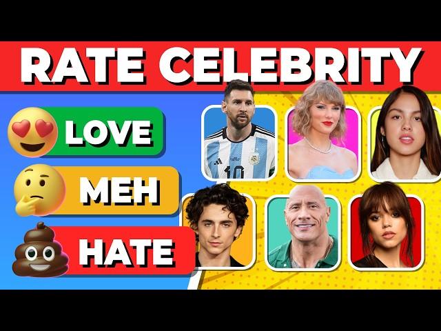 RATE CELEBRITIES | Tier List Celebrities | Rate Famous Peaple