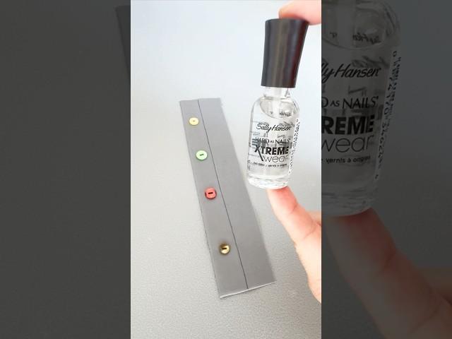 Reinforce Buttons Fast with Nail Polish 