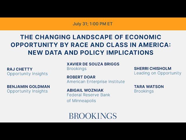 The changing landscape of economic opportunity by race and class in America