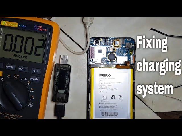 How to test and fix Android smartphone charging system using Multimeter and current meter