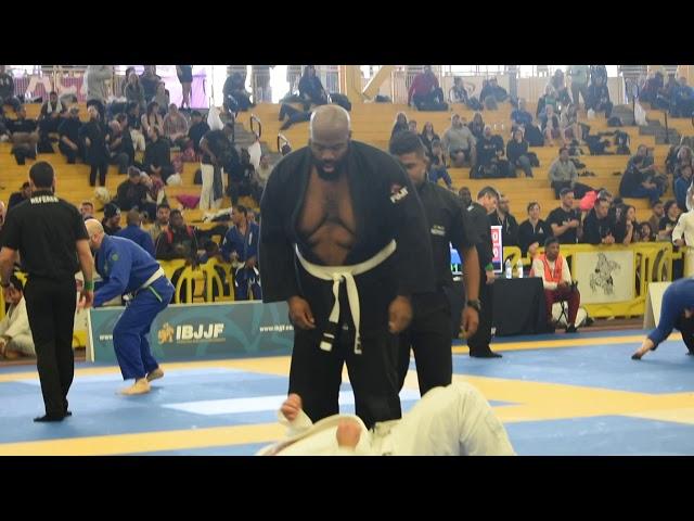 Michael Lacey IBJJF DC Open White Belt Ultra Heavy Semi Finals