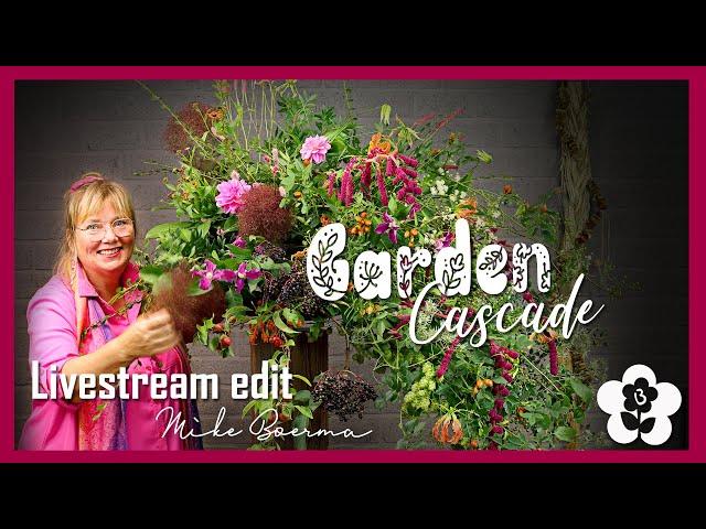 Garden Cascade Flower Arrangement by Jacqueline Boerma - Floral Design Livestream Edit