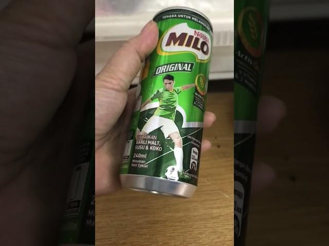 MILO ORIGINAL MALT DRINK IN CAN | NESTLE #shorts #short #milo #original #drink #nestle #chocolate