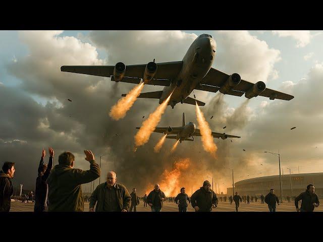 Houthis Panic! Dozens of US Air Force B-52 Bombers Launch at Midnight