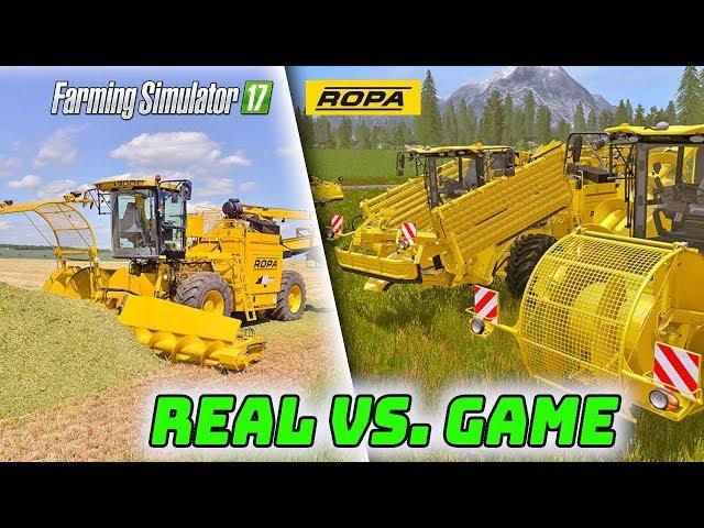 Farming Simulator 2017 Ropa DLC - Real VS Game LS17 Smasher Trailer | FS 2017 Expansion 2