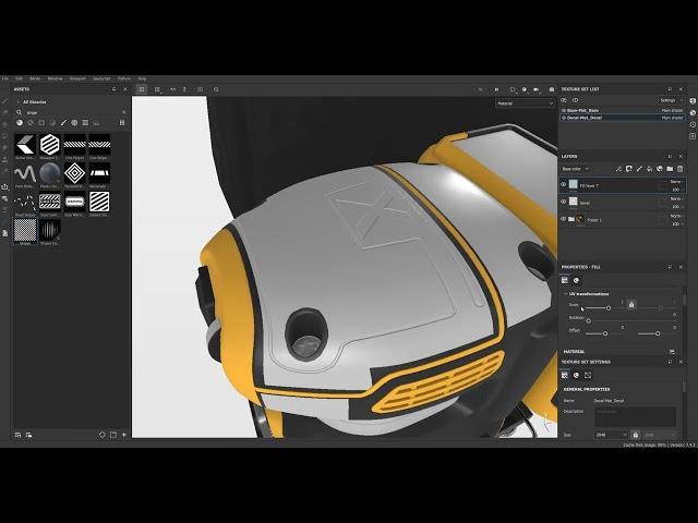 bevel texturing with substance painter