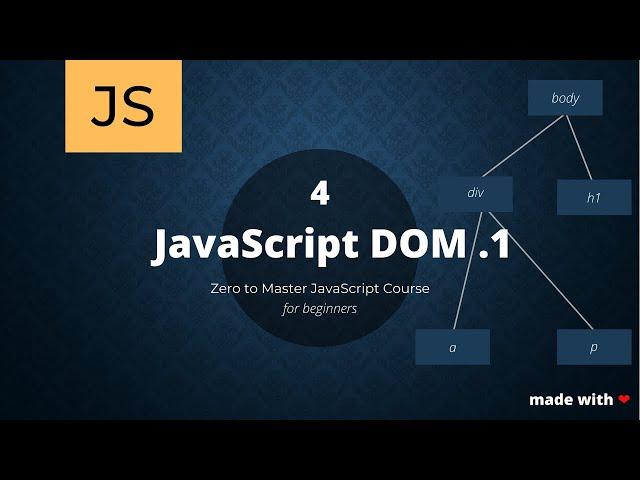 JavaScript DOM #1 - Zero to Master JavaScript for Beginners