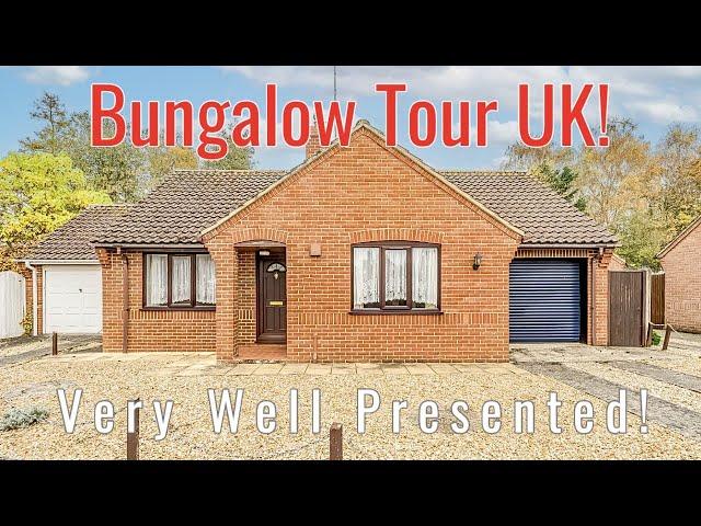 BUNGALOW TOUR UK Well Presented! For Sale: £270,000 Saham Toney, with Longsons estate agents.